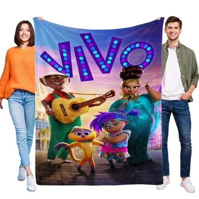 Vivo Blanket Soft Flannel Bed Sofa Couch Throw Birthday Gift - Image 1 of 4