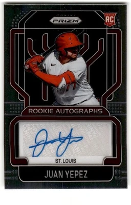Juan Yepez 2022 Panini Prizm Rookie Auto #RA-JY St. Louis Cardinals - Image 1 of 2
