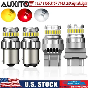 1156 1157 3157 7443 LED Turn Signal Light Bulbs CANBUS Anti Hyper Flash Amber 2F - Picture 1 of 26