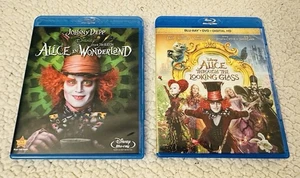 Alice In Wonderland And Through The Looking Glass Blu-ray + DVD Lot - Foto 1 di 3