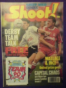 SHOOT! - DERBY TEAM TALK - 30th Sept 1989 - Picture 1 of 1