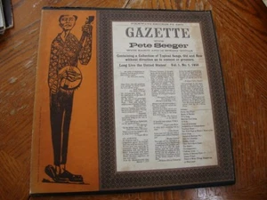 Gazette with PETE SEEGER Vol 1 FOLKWAYS FN-2501 1958 LP EXCELLENT VINYL - Foto 1 di 4