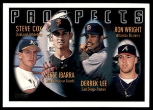 1996 Topps Baseball #424 Cox Ibarra Lee Wright Rookie - Picture 1 of 2