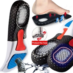 Sports Silicone Gel Insoles for Feet Men Women Orthopedic Arch Support Inserts - Picture 1 of 18