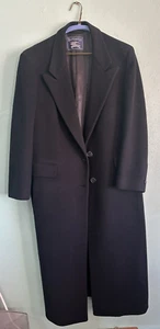 Vintage Men's Burberry Lambswool Pea Coat Size Large Made in Italy CLEAN - Picture 1 of 13