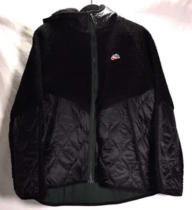 Nike Mens Sportswear Heritage Quilted Fleece Black 2XL - Picture 1 of 4