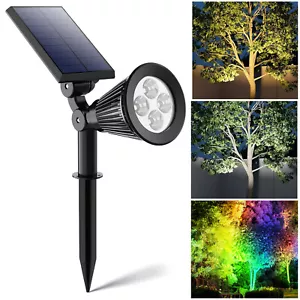 LED Solarleuchte Außen Garten Solarlampe Solar Wegeleuchte Wasserdicht Strahler - Bild 1 von 40