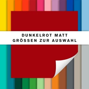 Fliesenaufkleber dunkelrot matt | Fliesensticker Küche Bad | alle Größen - Bild 1 von 1