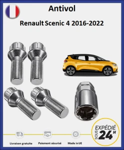 Écrous antivol de roues Renault Scenic 4 2016-2022 - Photo 1 sur 6