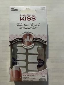 kiss fabulous French Maniküre Set, 28 Applikationen Perfect Smile Line, NEU! #63288 - Bild 1 von 4