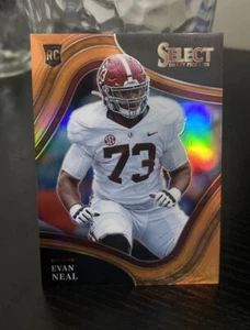 Evan Neal 2022 Select Draft Pick RC 197 Field Level ORANGE PRIZM #’d /49 - Picture 1 of 2