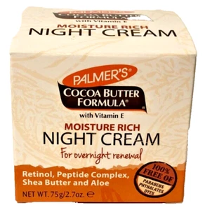 Palmers Cocoa Butter Formula With Vitamin E Night Cream 2.7 oz Jar Discontinued - Picture 1 of 8