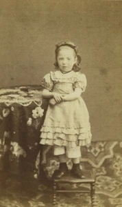 France Saint Etienne enfant Fillette Portrait Mode Photo CDV Graglia 1875 #1 - Imagen 1 de 3
