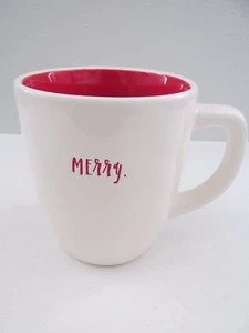 Nuova Tazza Caffè Rae Dunn Artisan Collection by Magenta Merry Interno Rosso - Foto 1 di 9