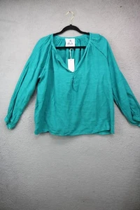 Pearl & Caviar Green Gauze Blouse-Size XS-S - Picture 1 of 5