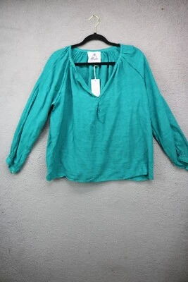 Жемчуг и икра зеленый марлевая блузка размер XS-S - Изображение 1 из 4