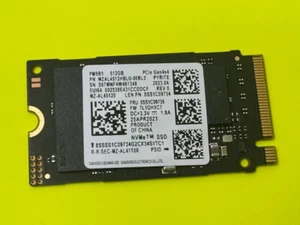 Lenovo SSD 512G Samsung Pm9B1 2242 Pcie G4V X4 unità a stato solido - 5SS1C09736 - Foto 1 di 1