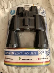 Polaroid Zoom Binoculars 8-20x50 waterproof sports sandproof shockproof NEW - Picture 1 of 2