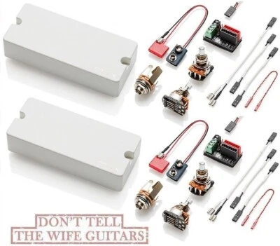 EMG 81-7X + 60-7X BLANCO 7 CUERDAS BARRA DE JABÓN GUITARRA ACTIVA JUEGO DE PASTILLAS OLLAS Y CABLEADO Foto 1 de 2