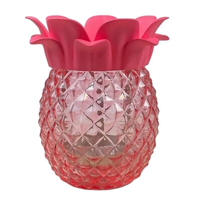 Candelabro Bath and Body Works piña rosa mecha lámpara de hadas de vidrio Foto 1 de 4