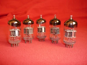 5 Stk. 6N23P / 6Н23П = 6DJ8, E88CC Doppeltriode. NEU. SWGP. GLEICHES DATUM VIII-1984 - Bild 1 von 3