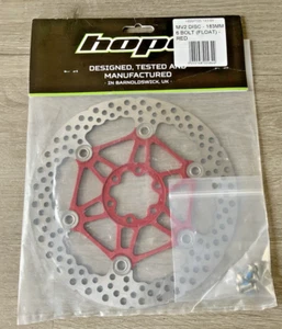 HOPE 6 BOLT FLOATING ROTORS 183 MM RED NEW - Picture 1 of 2