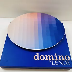 Domino By Lenox OPTIQUE Ombre Platter 16" Pink Blue OMBRE NEW GIFT Party - Picture 1 of 8