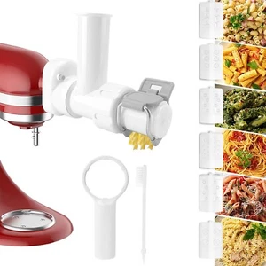 6 IN 1 Gourmet Pasta Press Attachment for KitchenAid Stand Mixer (White) - Picture 1 of 6