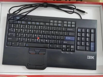 Original Lenovo IBM SK-8835 USB Wired Keyboard With Trackpad - US English - Image 1 of 4