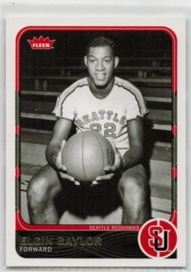 ELGIN BAYLOR 2011-12 Fleer Retro Basketball #14 Los Angeles Lakers