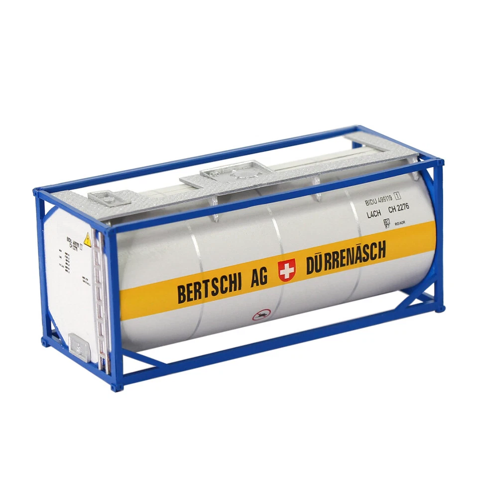 HO Scale 20ft Oil Tank Container 1:87 20' Shipping Tanktainer Model Trains - Image 1 of 4
