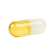 Jonathan Adler Acrylic Pill Small - White and Yellow