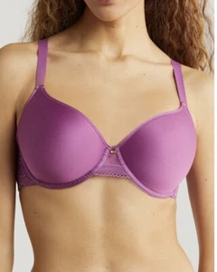 Chantelle 13B6 Custom Fit C Jolie Memory Foam T-Shirt Bra Berry New Size 38D - Picture 1 of 6
