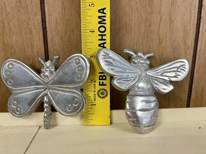 IHI 1986 India Artigianato Farfalla e Calabrone Tono Argento Decorazione.  "E" - Foto 1 di 5