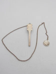 Scallops: Silver Bookmark 925- Page Markers Book Shell San Giacomo - Picture 1 of 4