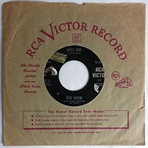 50's R&B 45 Jesse Belvin GUESS WHO - FUNNY 1959 RCA Victor VG+ - Picture 1 of 5