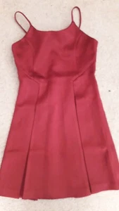 BNWT Glamorous RED Satin Skater Dress uk Size Small - Picture 1 of 8