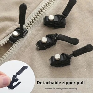 Zipper Pull Replacement, Universal Non-Slip Fix A Zipper, 6 Pcs Instant Repair F - Picture 1 of 9