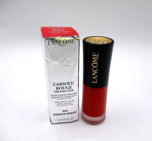 Lancome L'Absolu Rouge Drama Ink ~ 525 French Bisou ~ 6 ml / BNIB - Picture 1 of 3