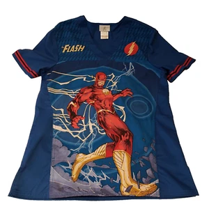 The Flash Mens Unisex Scrub Top Size XS - Picture 1 of 7