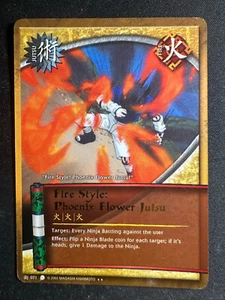 Naruto CCG #071 Fire Style: Phoenix Flower Jutsu Unlimited Rare Gold Text NM - Picture 1 of 2