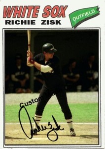 Custom made 1977 Topps-style Chicago White Sox Richie Zisk Baseball card 2