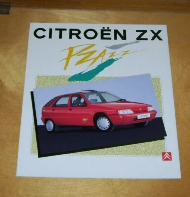 CITROEN ZX PZAZZ SPECIAL EDITION SALES BROCHURE May 1993. Pub no. K4597  - Image 1 of 3