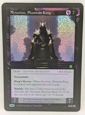 Chronicles of Arcane TCG Nyxurion Phantom King Full Holo Kickstarter   - Image 1 of 4