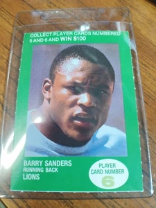 Juego BP Match 2 1990 Barry Sanders Detroit Lions (atrás del anuncio) #6 - Imagen 1 de 2