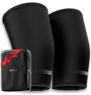 Obsidian 7 mm Knieschoner Pro (1 Paar) für Gewichtheben & Powerlifting, klein - Bild 1 von 4