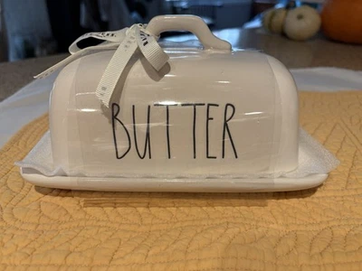 RAE DUNN Artisan Collection Butter Dish With Lid By Magenta NWT - Image 1 of 4