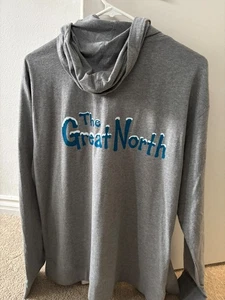 "The Great North" Rare Crew Hoodie L Gray Sweatshirt Bob's Burgers Fox Animation - Picture 1 of 6