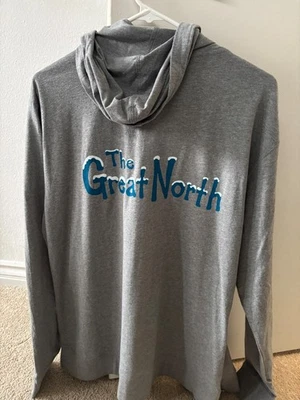 "The Great North" Rare Crew Hoodie L Gray Sweatshirt Bob's Burgers Fox Animation - Image 1 of 4