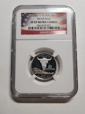 2007S Silver Montana Quarter - Image 1 of 3